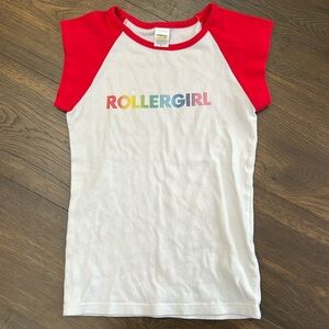 Roller Girl Skater T Shirt Size Small